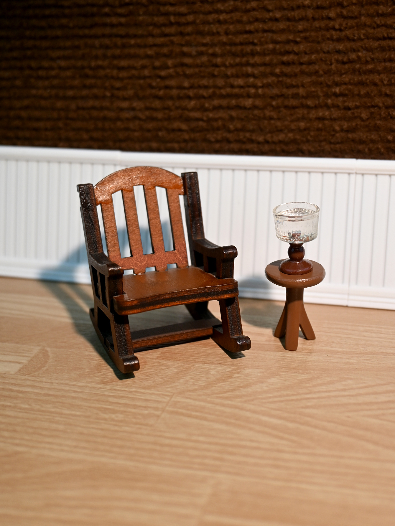 Woodworking Hobbies - Miniature Rocking Chair, Miniature Desk Lamp,