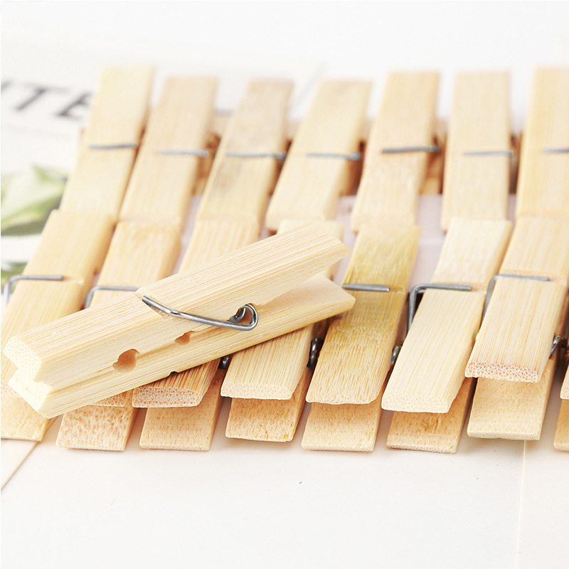 20Pcs Natural Bamboo Clothes P - Woodworking Z Clips avis et prix
