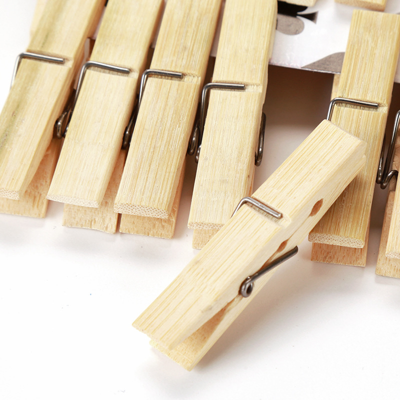 20Pcs Natural Bamboo Clothes P - Woodworking Z Clips avis et prix