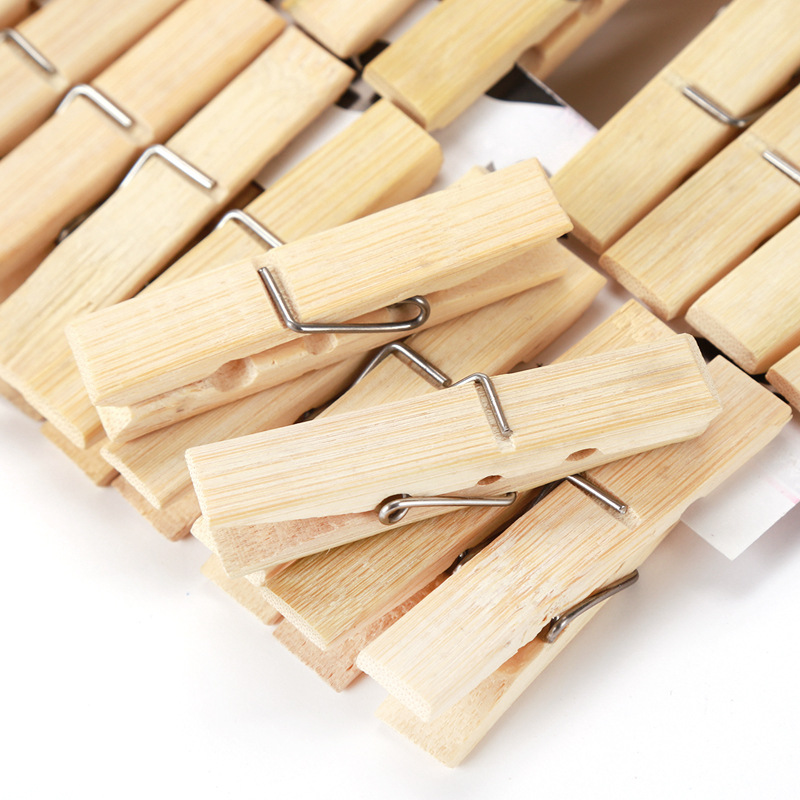 20Pcs Natural Bamboo Clothes P - Woodworking Z Clips avis et prix