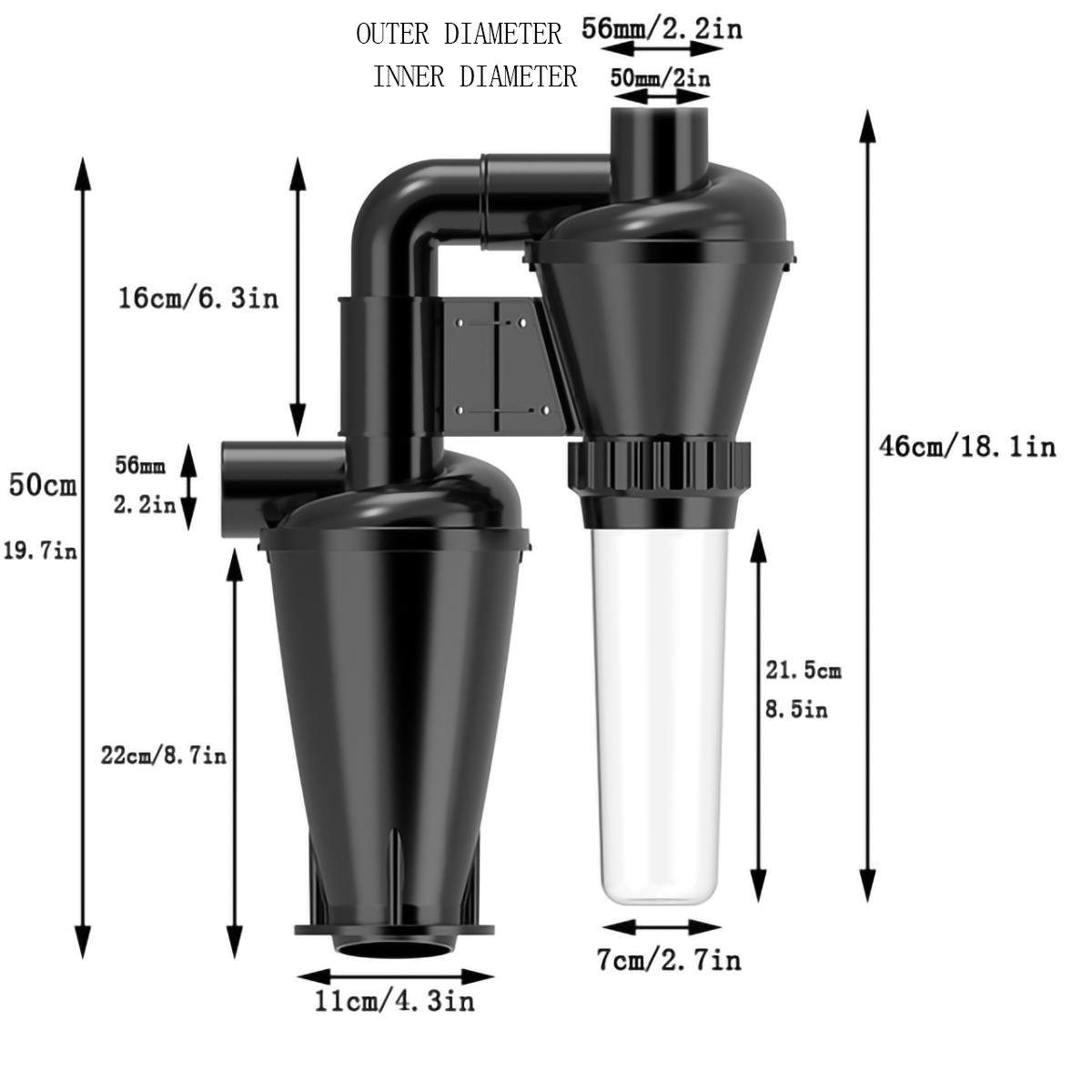 Double Filtration - Cyclone Du - Woodworking Dust Collector avis et prix