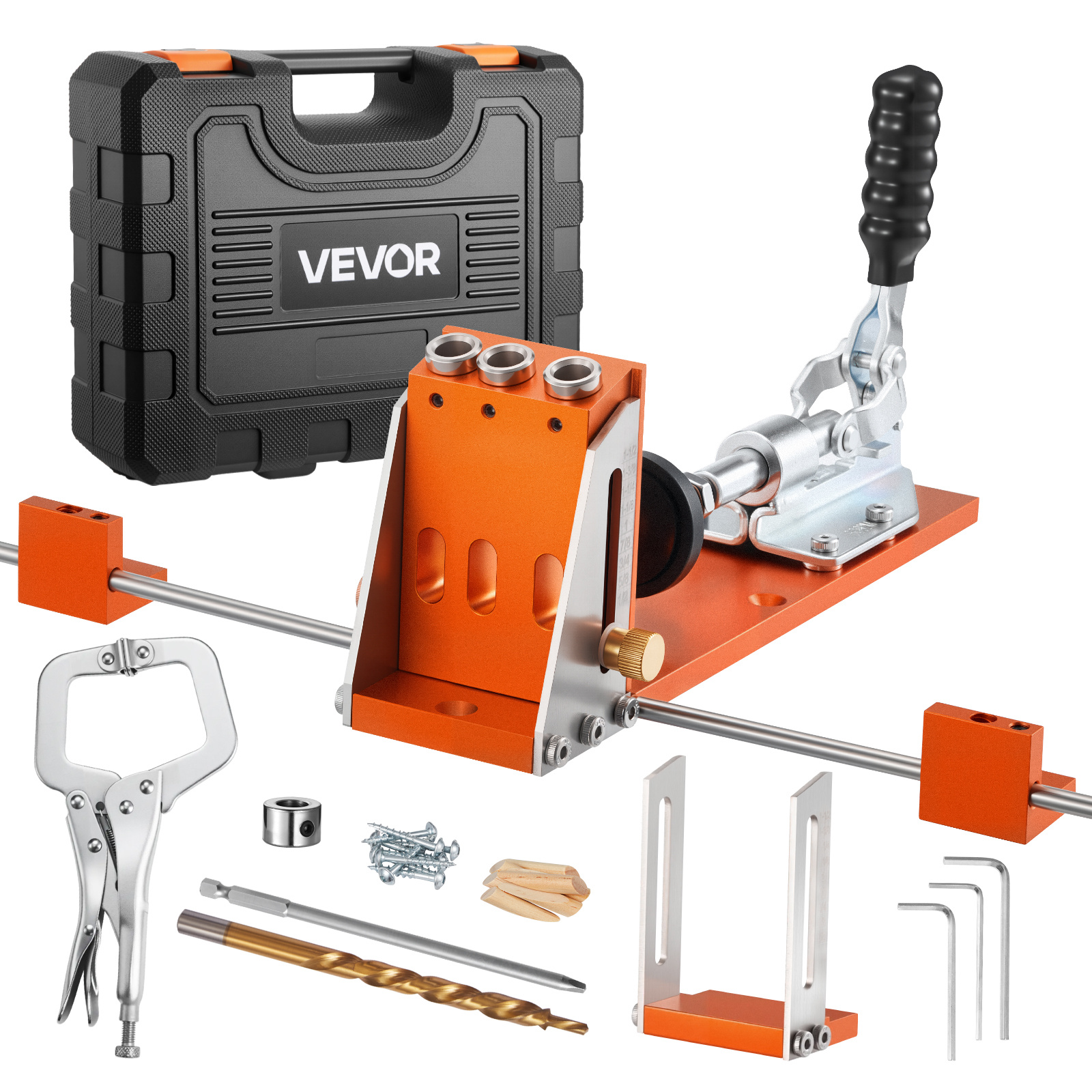 VEVOR Pocket Hole Jig Kit, 1/2 - Woodworking Drill Bits avis et prix