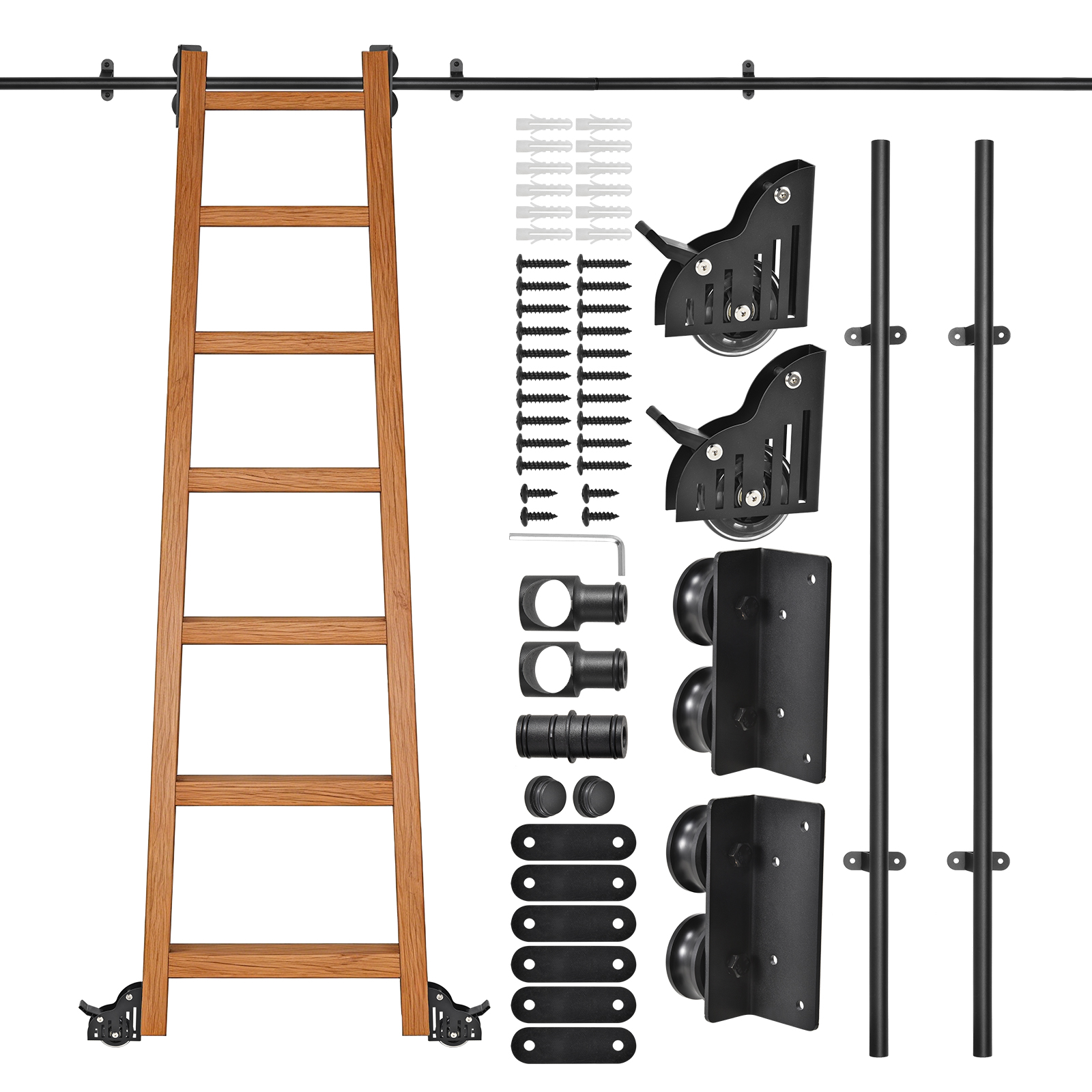 8FT Rolling Ladder Hardware Ki - Woodworking Lofts avis et prix