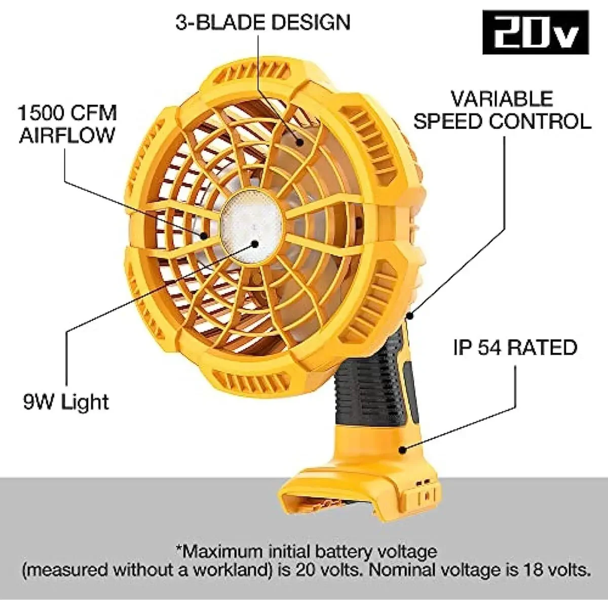 Jobsite Fan Portable Fan for D - Woodworking Garage avis et prix