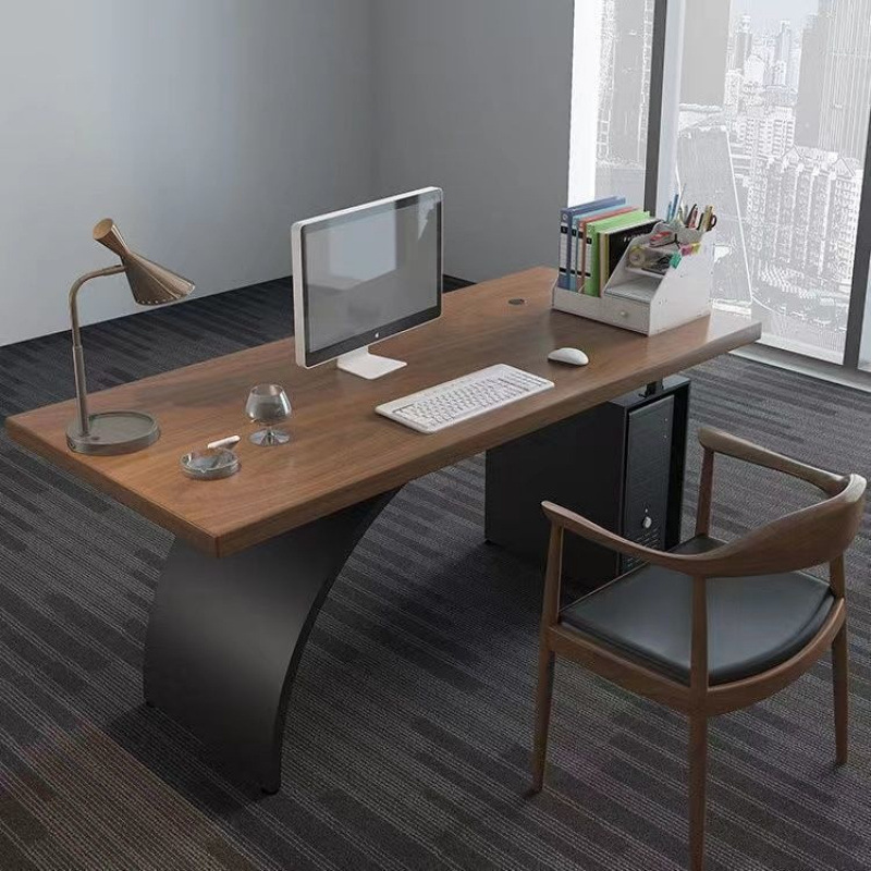 Wrought iron solid wood desk s - Woodworking Lofts avis et prix