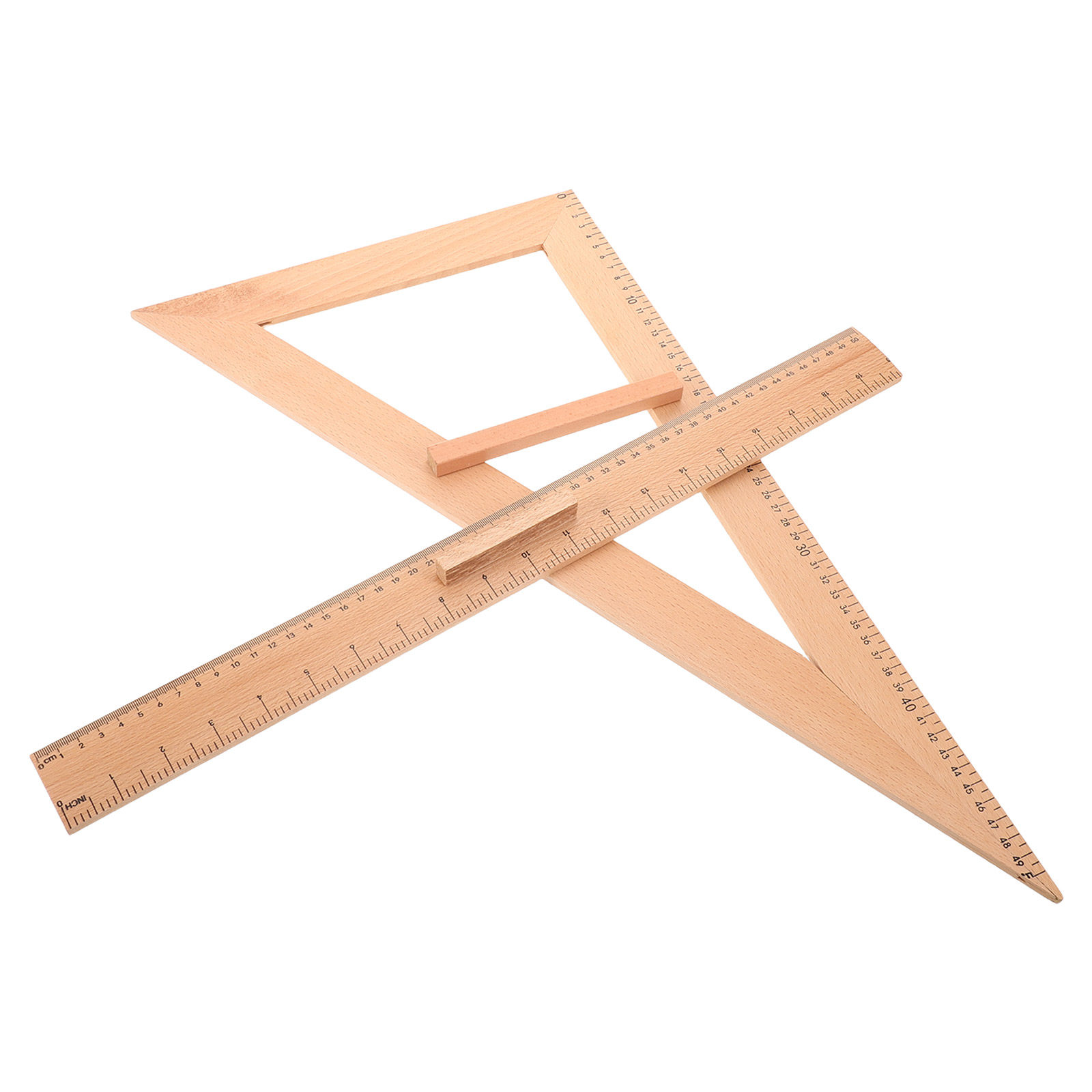 2Pcs Wooden Measuring Ruler 50 - Woodworking Teacher avis et prix