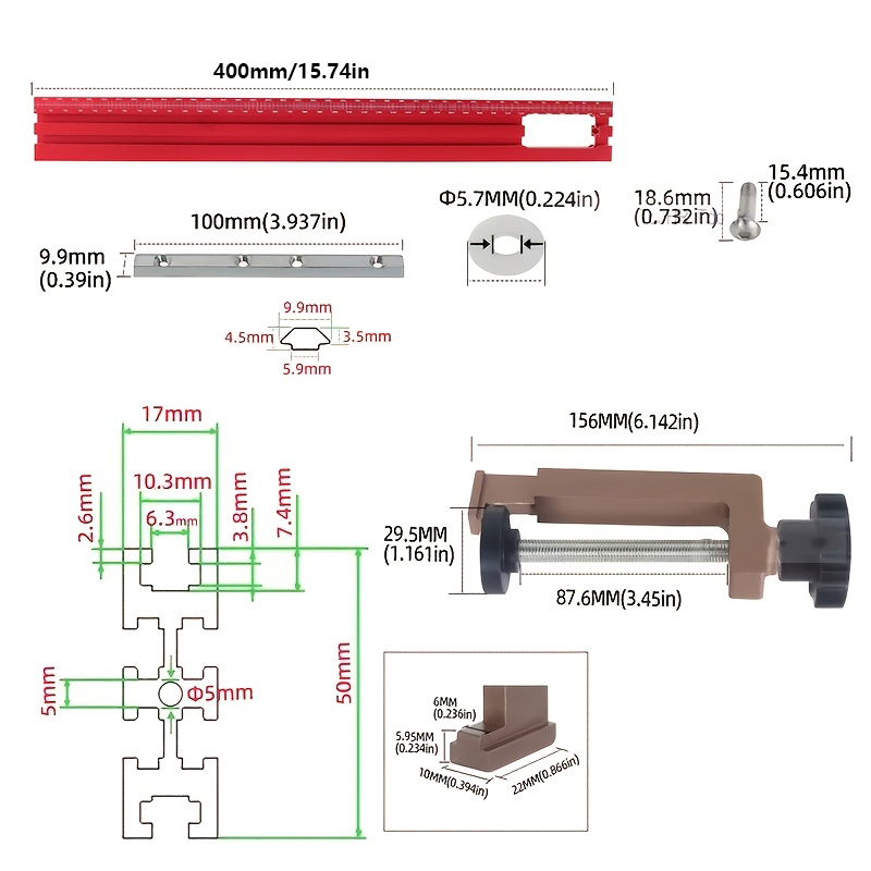 40cm Trimming Milling Groove E - Woodworking Z Clips avis et prix