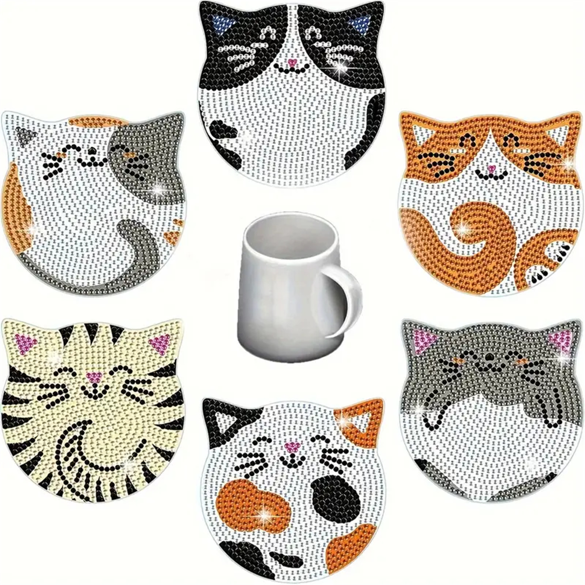 6 Pieces/set DIY Cat Rhineston - Woodworking Hobbies avis et prix