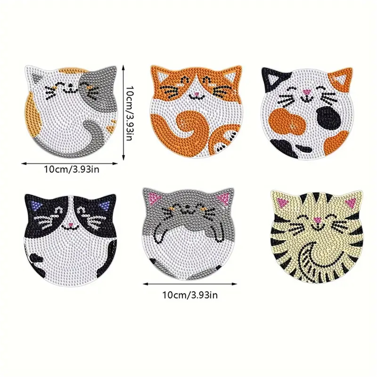 6 Pieces/set DIY Cat Rhineston - Woodworking Hobbies avis et prix