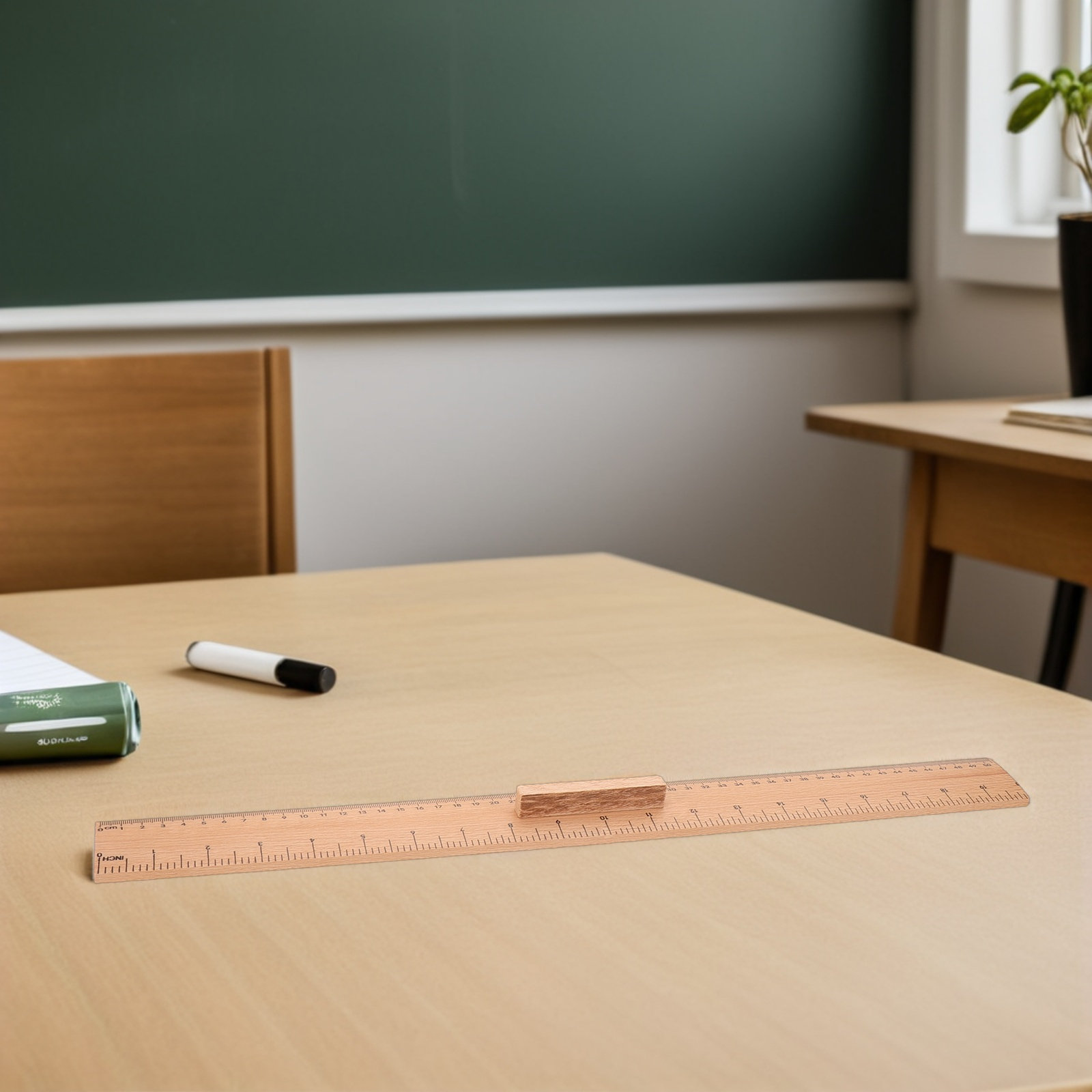 2Pcs Wooden Measuring Ruler 50 - Woodworking Teacher avis et prix