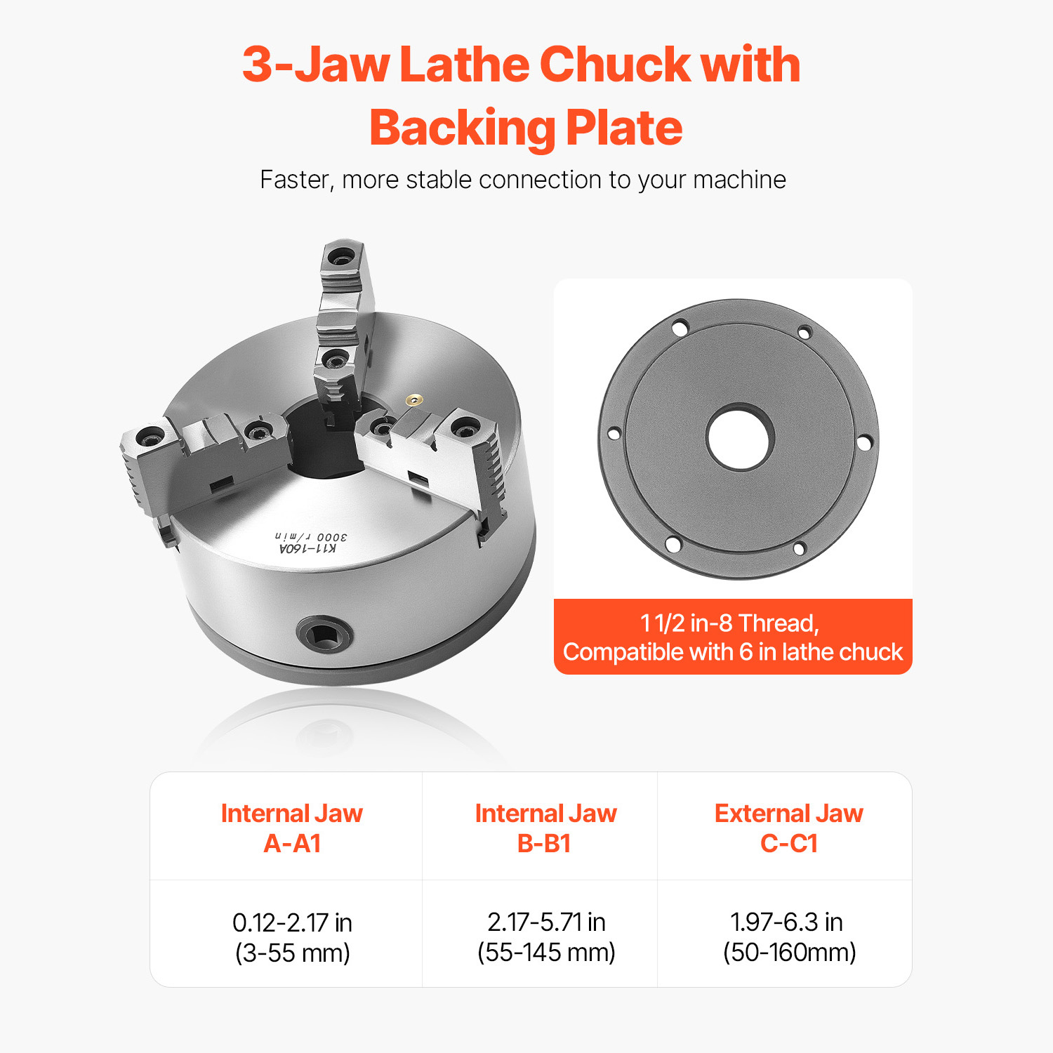 SucceBuy Lathe Chuck 3-Jaw / 4 - Woodworking Lathe Chuck avis et prix