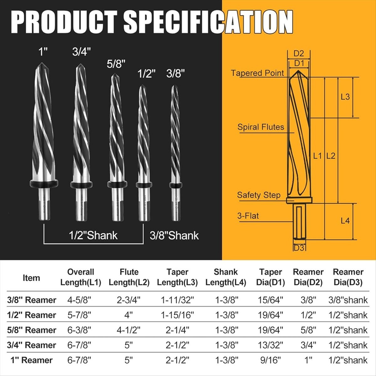 HSS Bridge Construction Reamer - Woodworking Drill Bits avis et prix