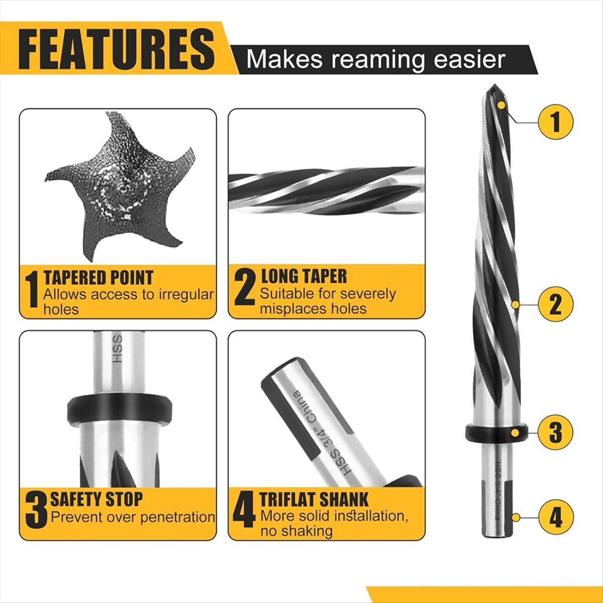 HSS Bridge Construction Reamer - Woodworking Drill Bits avis et prix