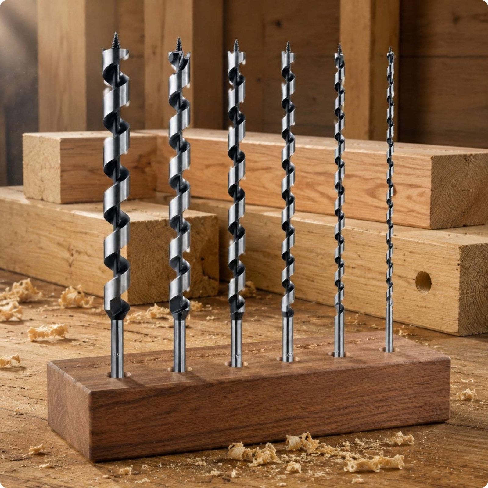 6 Pieces Long Auger Bit Set Sp - Woodworking Drill Bits avis et prix
