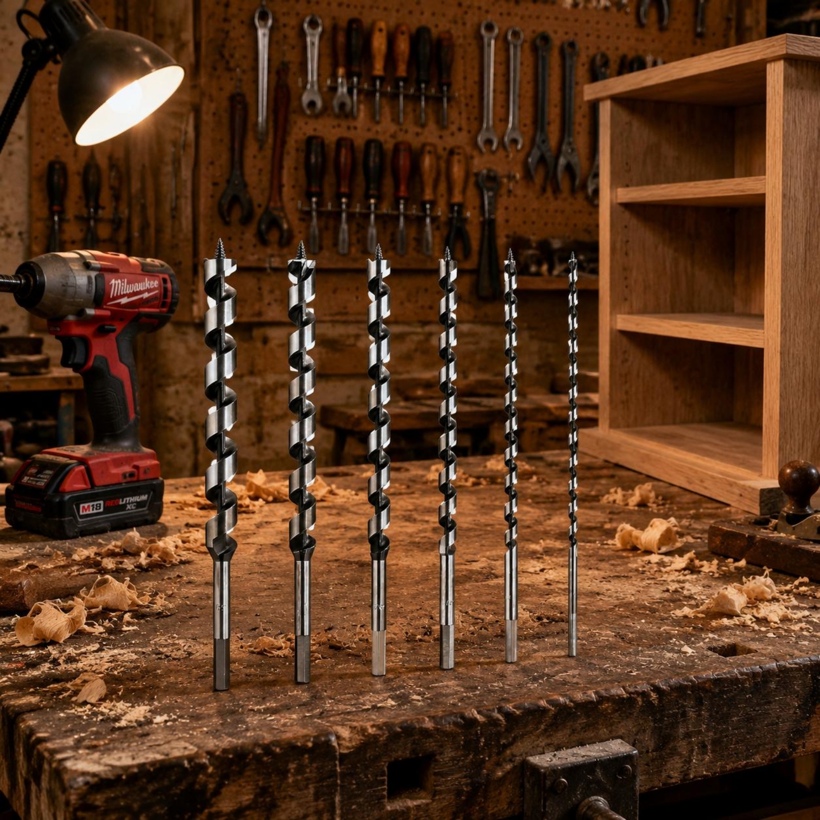 6 Pieces Long Auger Bit Set Sp - Woodworking Drill Bits avis et prix