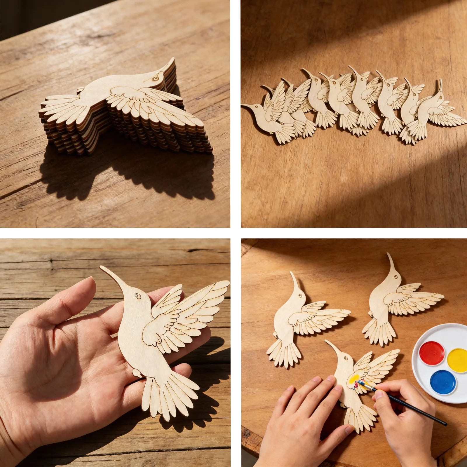 10pcs Unfinished Wood Animal B - Woodworking Hobbies avis et prix