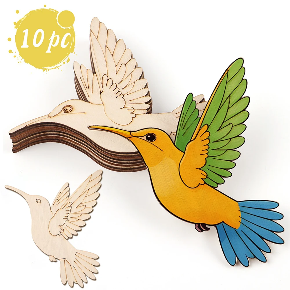 10pcs Unfinished Wood Animal B - Woodworking Hobbies avis et prix