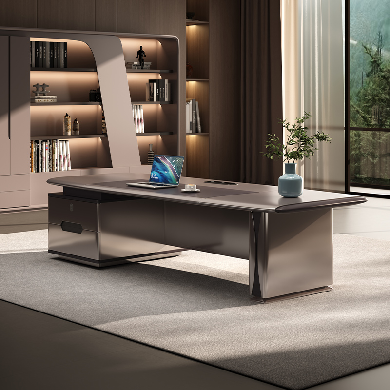 Modern Brown Office Desk Whole - Woodworking Supplier avis et prix
