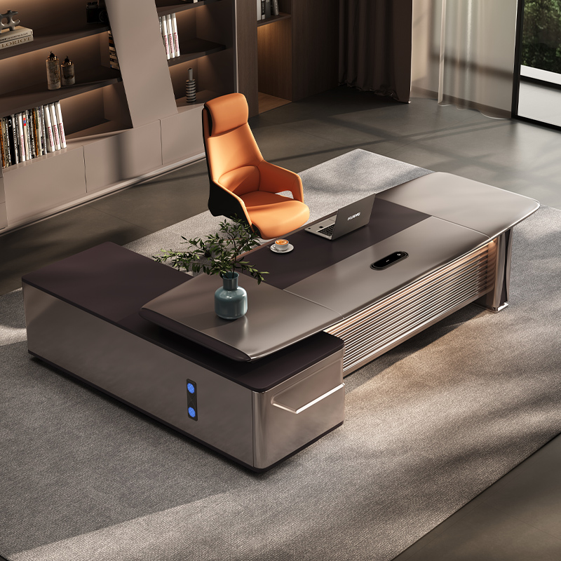 Modern Brown Office Desk Whole - Woodworking Supplier avis et prix