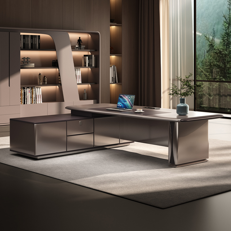 Modern Brown Office Desk Whole - Woodworking Supplier avis et prix