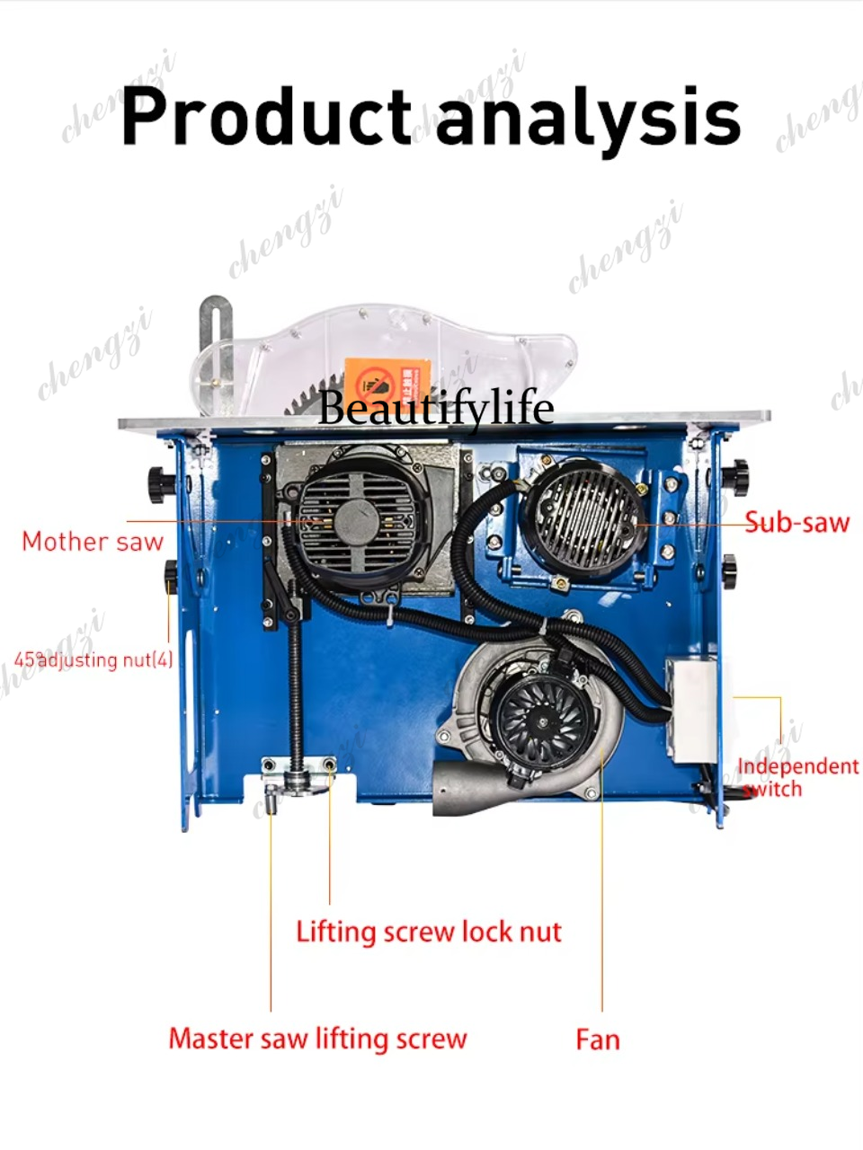 Brushless Silent Dustless Sub  - Woodworking Table avis et prix