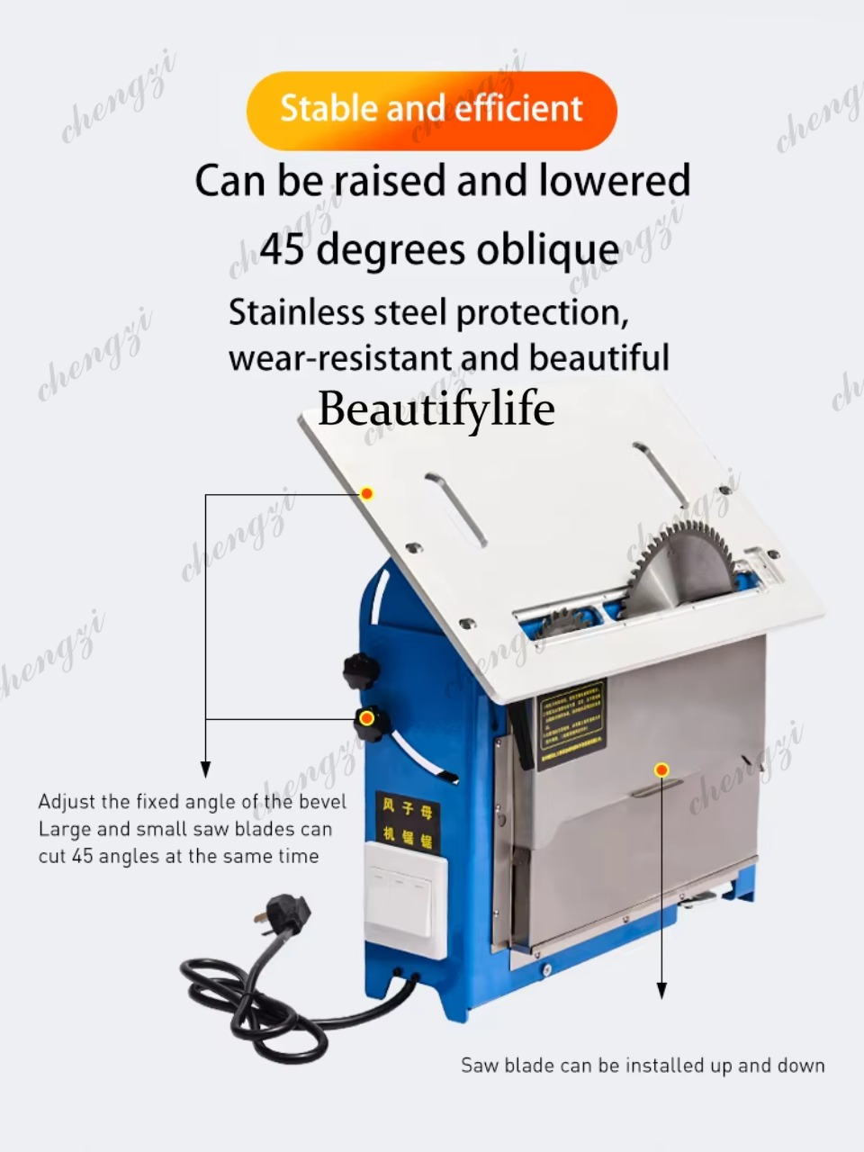 Brushless Silent Dustless Sub  - Woodworking Table avis et prix